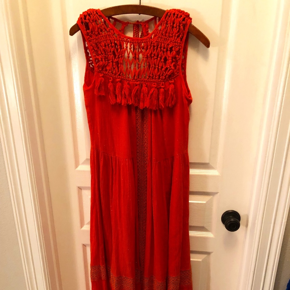Macrame Anthropologie dress